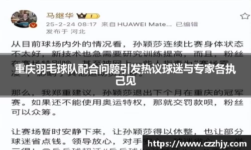 重庆羽毛球队配合问题引发热议球迷与专家各执己见