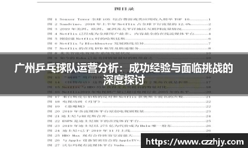 广州乒乓球队运营分析：成功经验与面临挑战的深度探讨